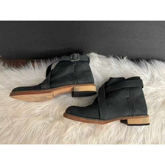Free People Las Palmas Gray Ankle Boot Booties Size 37 US 6.5 Comfort - Picture 9 of 16
